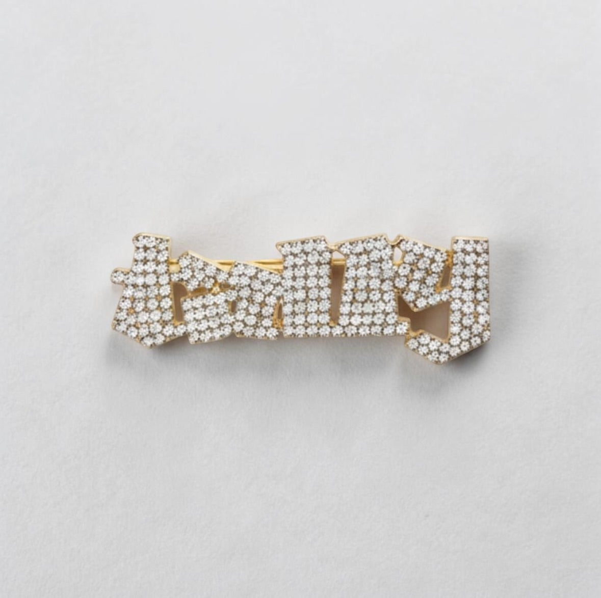 TALLY crystal pin (GOLD)